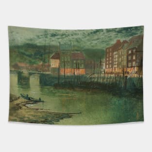 Whitby Docks by John Atkinson Grimshaw Tapestry