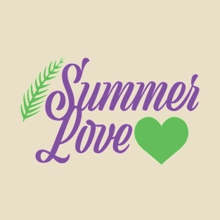 Summer Love Leaf Heart 2 T-Shirt