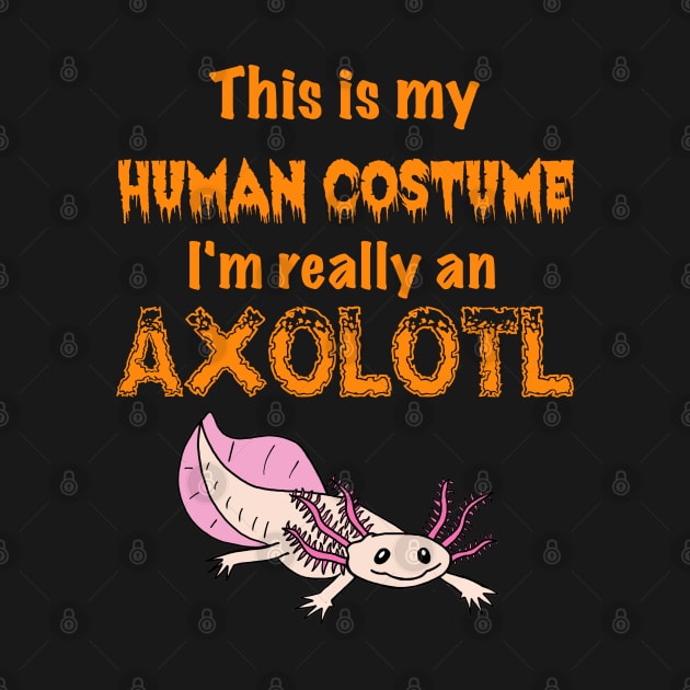 This is my Human Costume, I'm really an Axolotl by SNK Kreatures