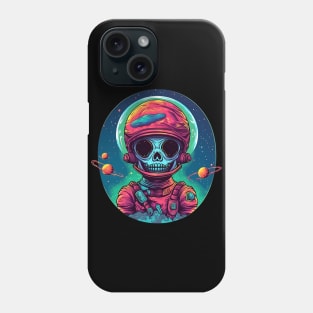 Horror Astronaut skeleton Phone Case