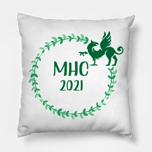 Green Griffin Grads Pillow