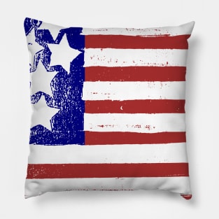 retro US flag Pillow