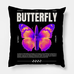 Butterfly Vintage BUllet Streetwear gift Pillow