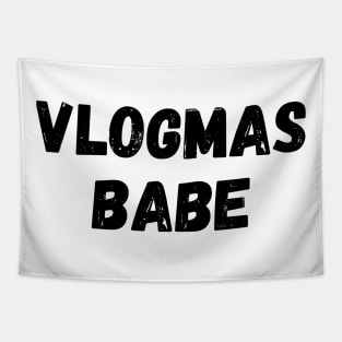 Vlogmas Babe Perfect Gift for YouTubers and Influencers on Christmas Tapestry