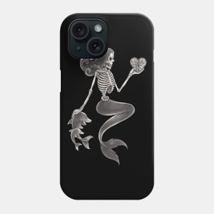 Mermaid skull. Phone Case