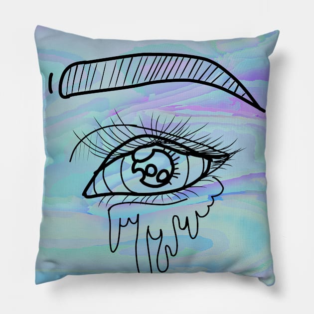 Dimensional tears Pillow by RoyalJellyfish