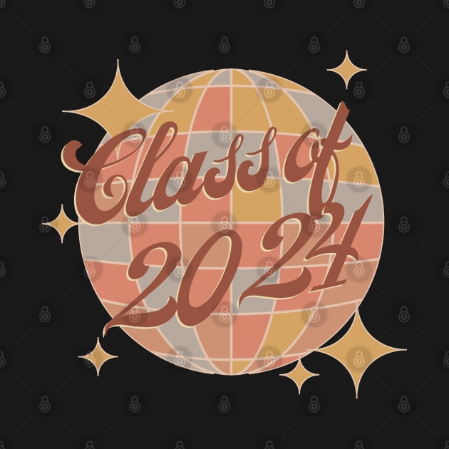 Class of 2024 seniors graduation retro vintage by Bailamor