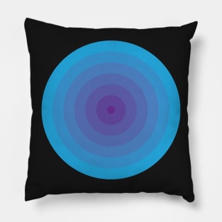 Bullseye in Blue Pillow