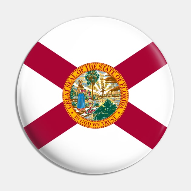 Florida State Flag Pin by Lucha Liberation