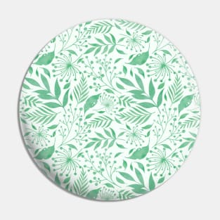 Green foliage Pin