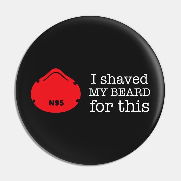 I Shaved My Beard For This || Flatten The Curve || Beard || Newfoundland and Labrador Pin by SaltWaterOre