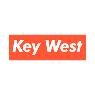 Key West White Orange T-Shirt