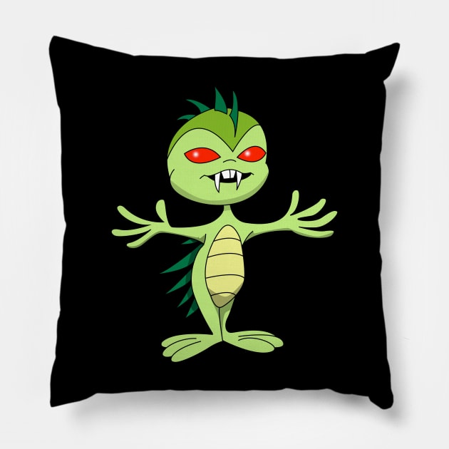 Chupacabra Pillow by Wickedcartoons