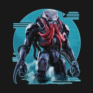 Hybrid Jaeger: Shark-Octopus Concept T-Shirt