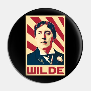 Oscar Wilde Retro Propaganda Pin