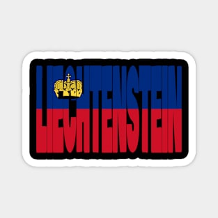 Liechtestein flag stencil Magnet