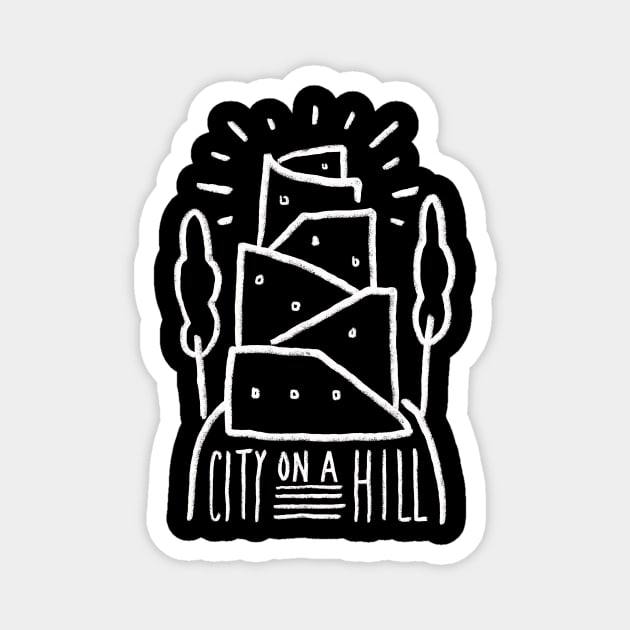 City On A Hill Magnet by Stone & Sling