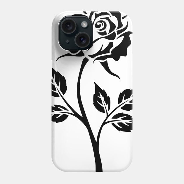 Rose Phone Case by linesdesigns