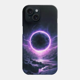 Black Hole Purple Cosmic Dark Galaxy Phone Case