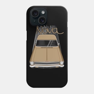 Chevrolet Nova 1966 - 1967 - granada gold Phone Case