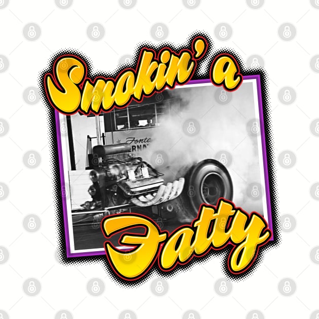 Smokin' a Fatty in color by Artslave Custom Car Art