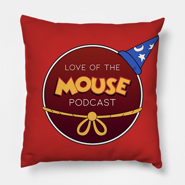 Love of the Mouse Podcast - Sorcerer Mickey Pillow by Merlino Creative