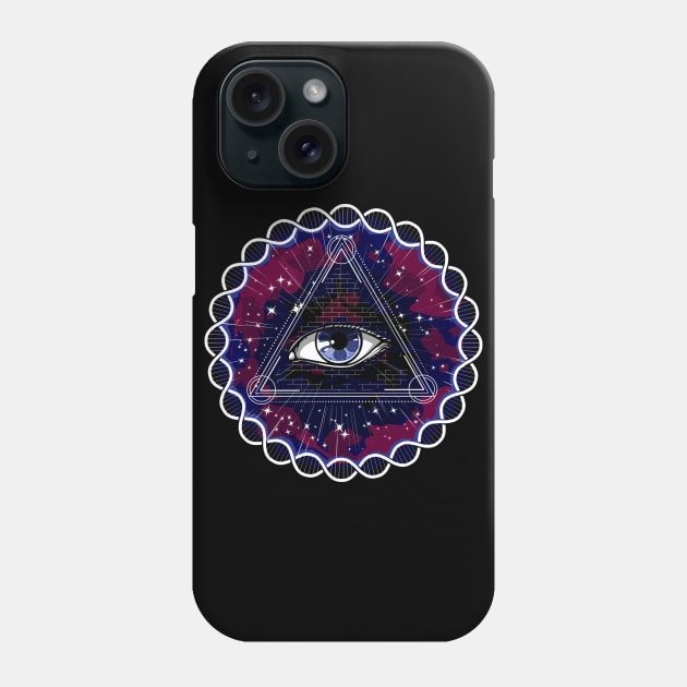 Psychedelic Sacred Geometry Phone Case by underheaven