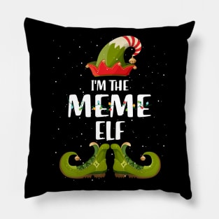 Im The Meme Elf Christmas Pillow