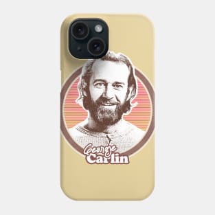 George Carlin // 1970s Style Retro Fan Art Phone Case