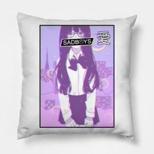 Aesthetic Japanese Girl 17 Pillow