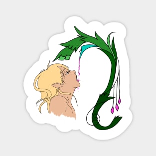 Copy of Elf drinking from a flower Magnet