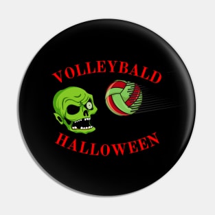 Bald Halloween 02 Pin