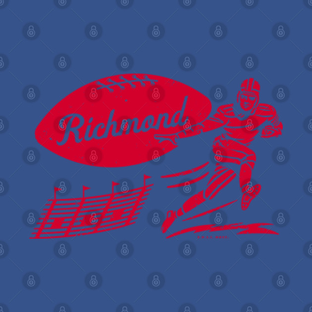 Disover Vintage College Football - Richmond Spiders (Red Richmond Wordmark) - Richmond Spiders - T-Shirt