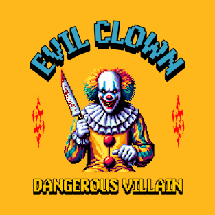 scary evil clown villain T-Shirt