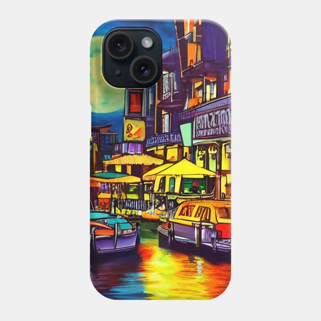 Beautiful Harbours Phone Case by Sanzida Design