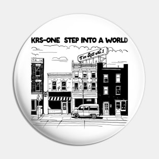 KRS-ONE   Old School Hip Hop Pin