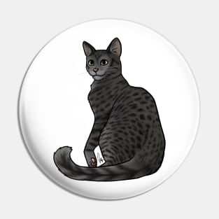 Cat - Egyptian Mau - Black Smoke Pin