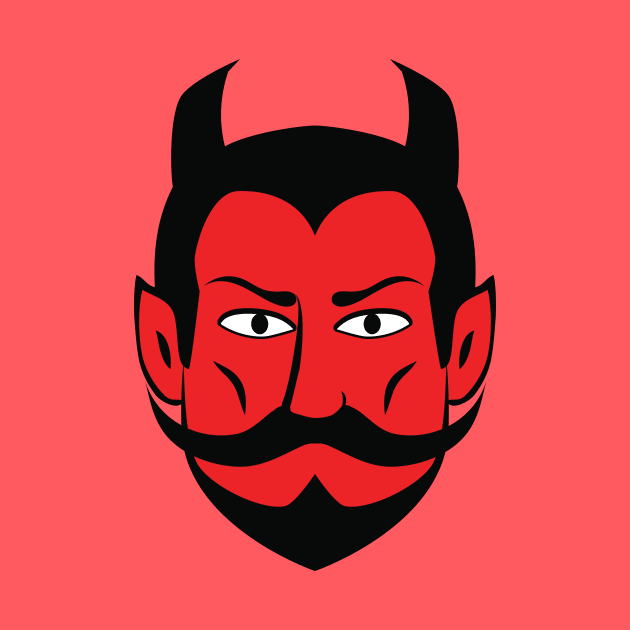 Red Devil Face by Baggss