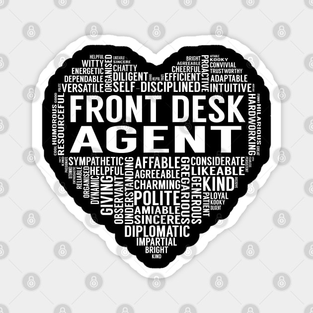 Front Desk Agent Heart Magnet by LotusTee
