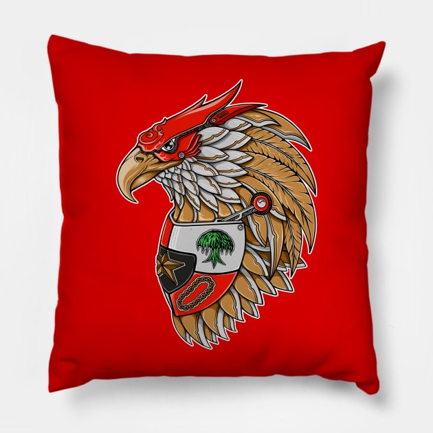 Robot Garuda Pillow by DMD Art Studio