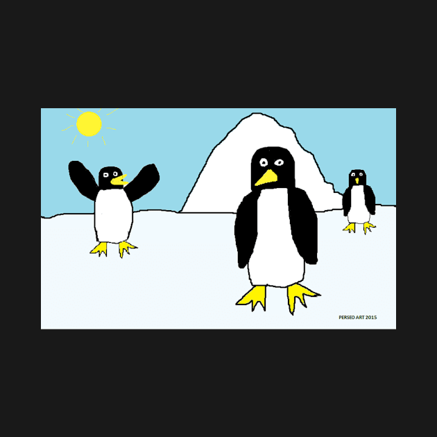 Penguin Madness by PerseoArt