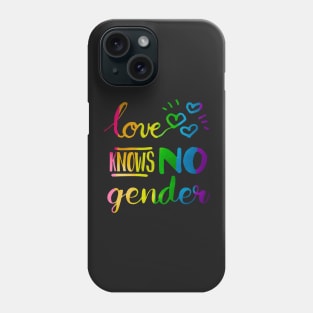 Love Knows No Gender LGBT Pride Phone Case