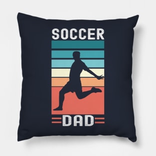 Soccer dad; father; soccer; soccer player; child; football; soccer coach; soccer fan; soccer lover; soccer team; gift for dad; gift for soccer player; fathers day; Pillow