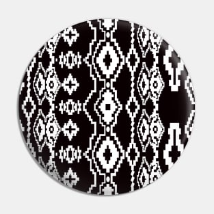 Black and white geometric abstract design Pin