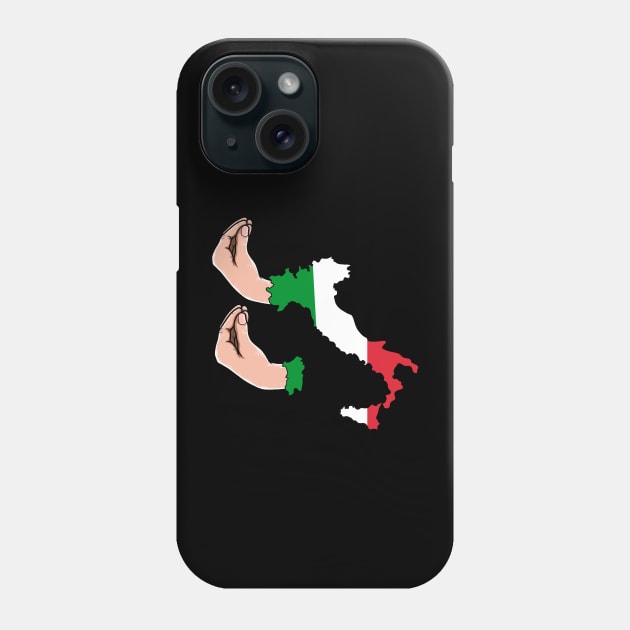 Italian hand gesture Phone Case by Artardishop