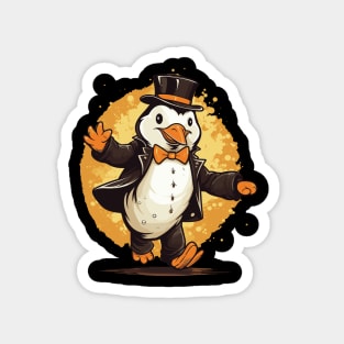 Tap dancing Penguin Magnet