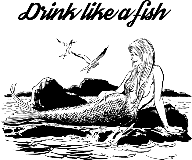 Drink Like A Fish Kids T-Shirt by n23tees