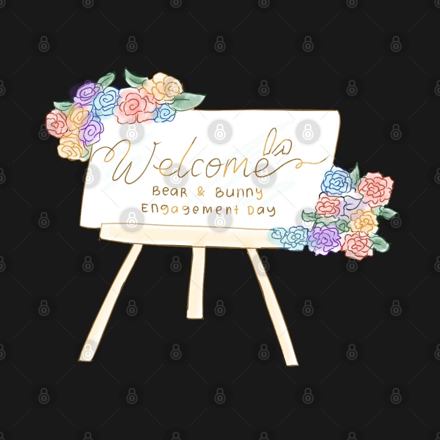 welcome engagement sign | Bunniesmee by GambarGrace