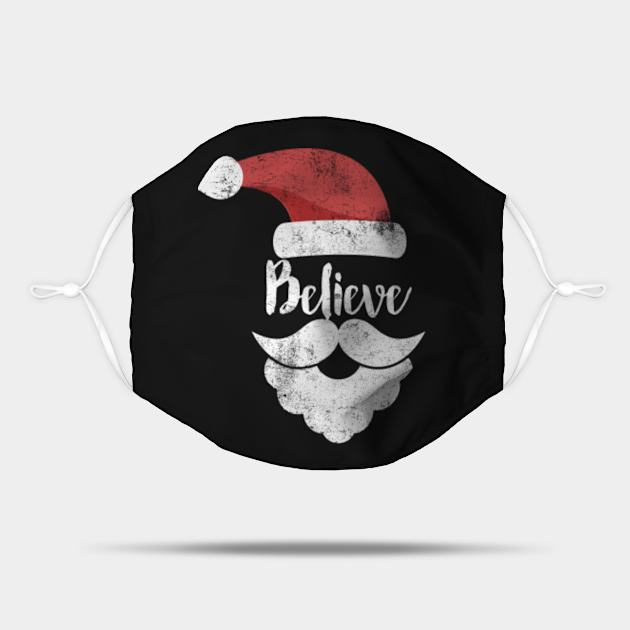 Believe Christmas Best Santa Christmas Face Mask - Believe Christmas Best Santa Chri - Mask