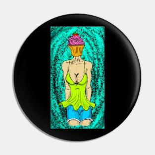 Cupcake Lady Pin